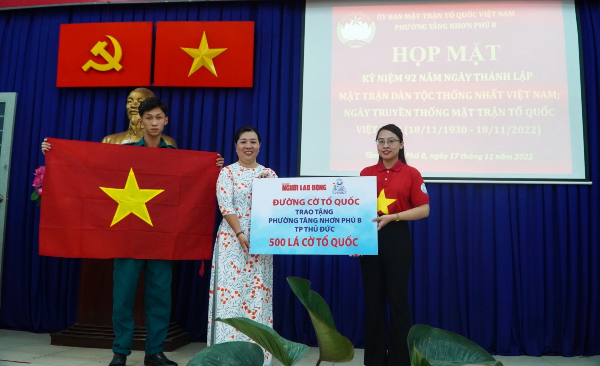 Khánh thành Đường cờ Tổ quốc đi qua Di tích lịch sử cấp Quốc gia Đình Phong Phú