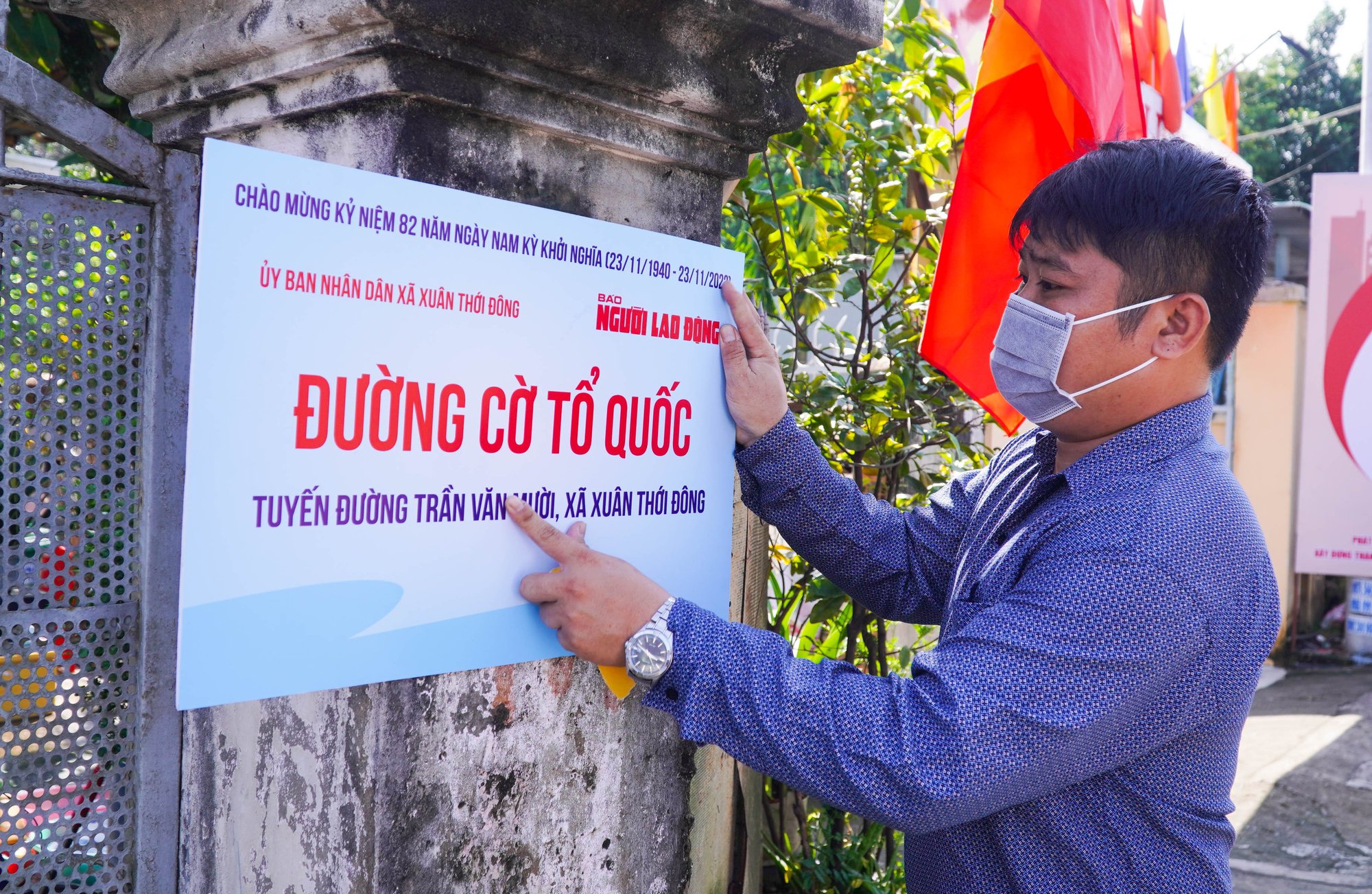 Thực hiện Đường cờ Tổ quốc tại huyện H&oacute;c M&ocirc;n - Ảnh 6.