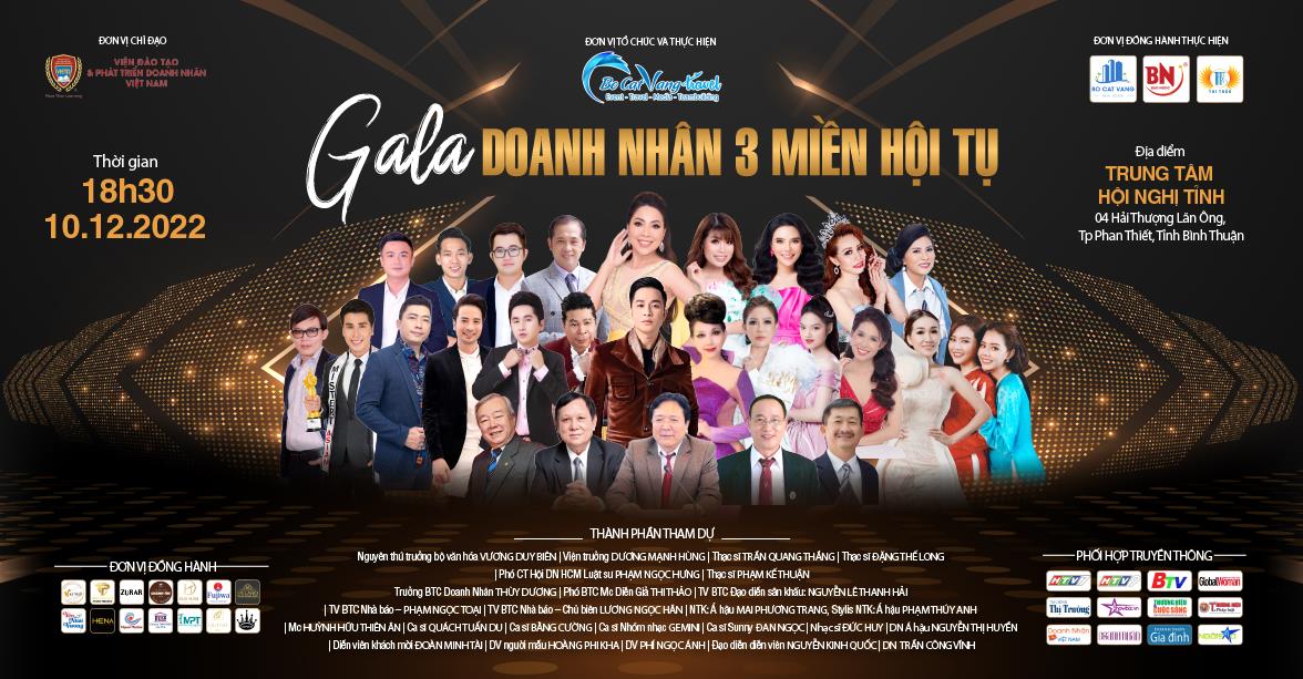 Nghệ sĩ hội tụ c&ugrave;ng doanh nh&acirc;n tại chương tr&igrave;nh Nhạc hội Gala Doanh nh&acirc;n 3 miền - Ảnh 1.