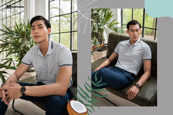 Chọn Coconut Charcoal Polo - chọn Khatoco - Ảnh 1.