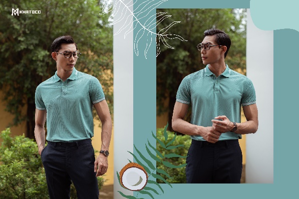 Chọn Coconut Charcoal Polo - chọn Khatoco - Ảnh 4.