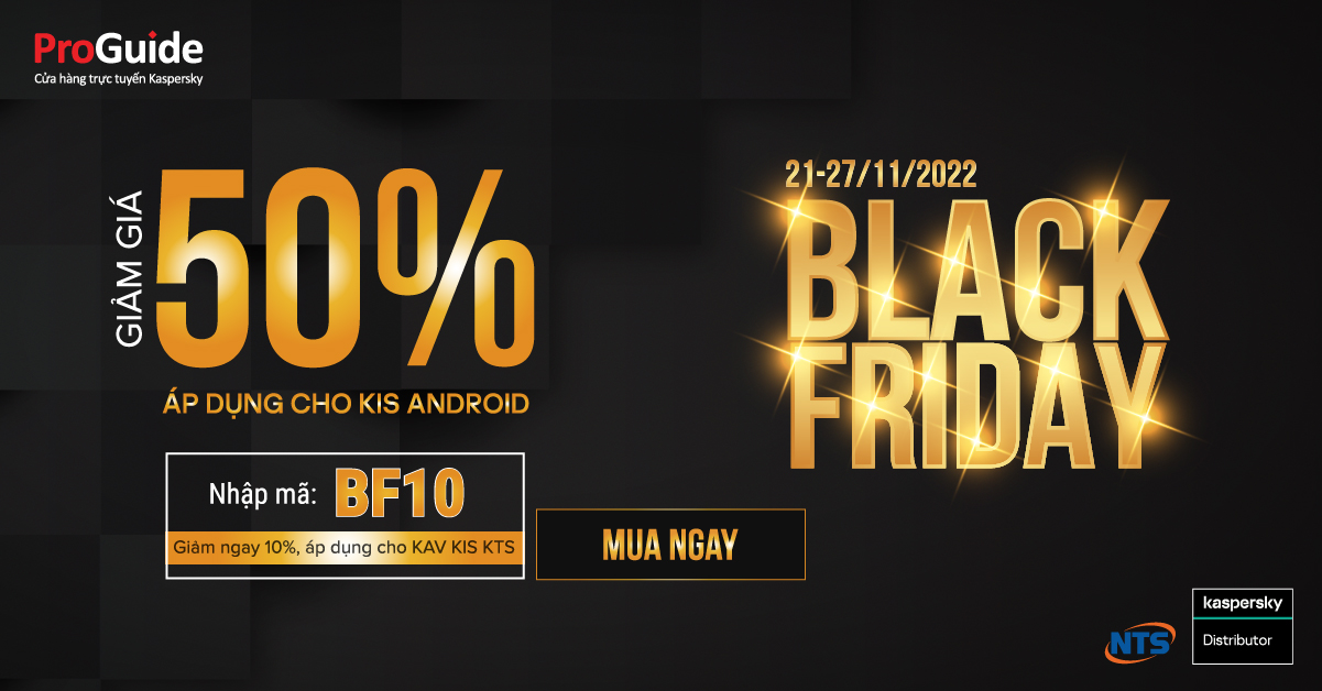 Black Friday: Kaspersky tung khuyến mãi giảm đến 50%