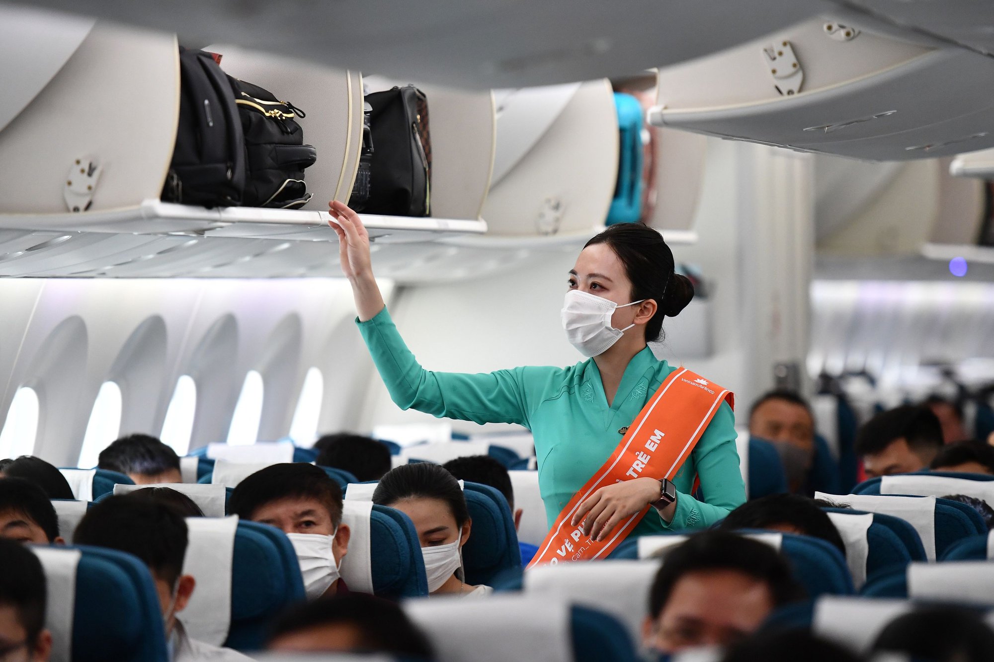 Bất ngờ trên chuyến bay "Tô cam bầu trời" của Vietnam Airlines
