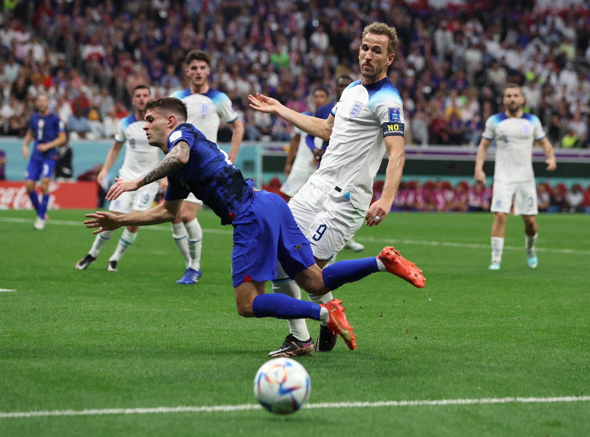 Harry Kane tịt ng&ograve;i, d&agrave;n sao Ngoại hạng Anh h&ograve;a thất vọng trước Mỹ - Ảnh 1.