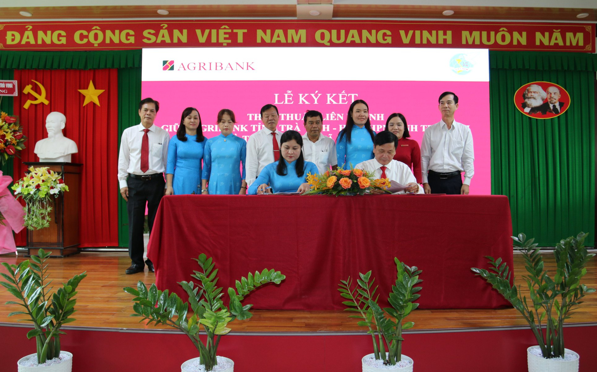 Agribank Trà Vinh ký kết thỏa thuận liên ngành với Hội Liên hiệp Phụ nữ tỉnh