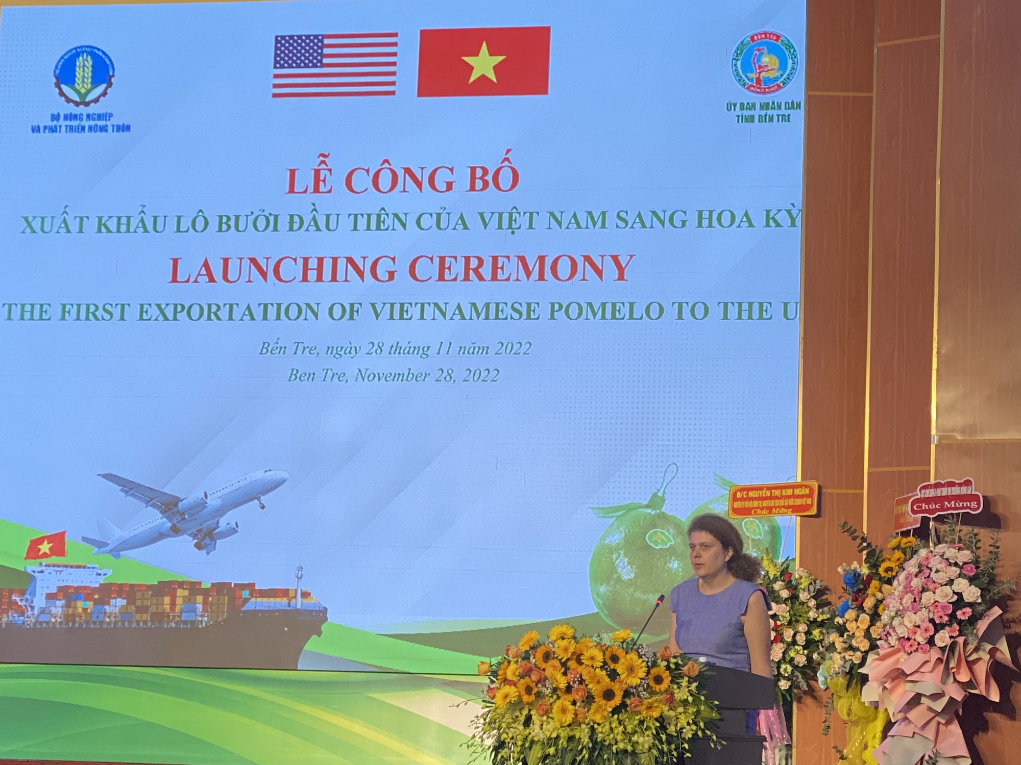 Bến Tre xuất khẩu l&ocirc; bưởi da xanh đầu ti&ecirc;n sang Hoa Kỳ - Ảnh 4.