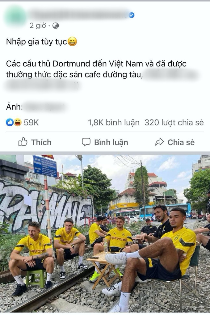 Xôn xao hình ảnh nhiều cầu thủ Dortmund ngồi cà phê đường tàu - Ảnh 1.