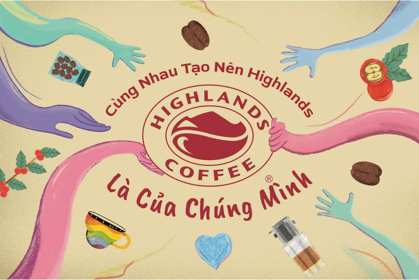 Highlands Coffee chuyển m&igrave;nh với th&ocirc;ng điệp mới hướng về cộng đồng - Ảnh 1.