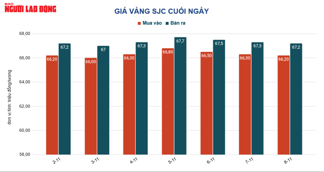 Giá vàng hôm nay 9-11: Tăng dữ dội khi Mỹ kết thúc bầu cử giữa nhiệm kỳ - Ảnh 2.