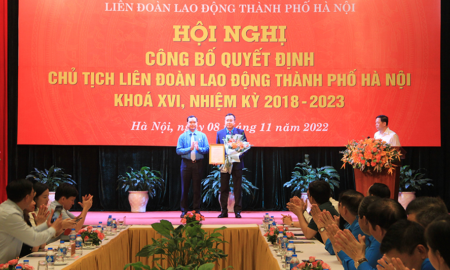 Con trai nguy&ecirc;n b&iacute; thư H&agrave; Nội Phạm Quang Nghị l&agrave;m chủ tịch li&ecirc;n đo&agrave;n lao động - Ảnh 1.