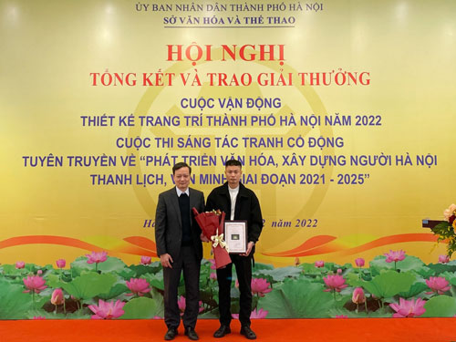 "Hương sắc" đoạt giải nhất cuộc thi thiết kế trang trí Hà Nội