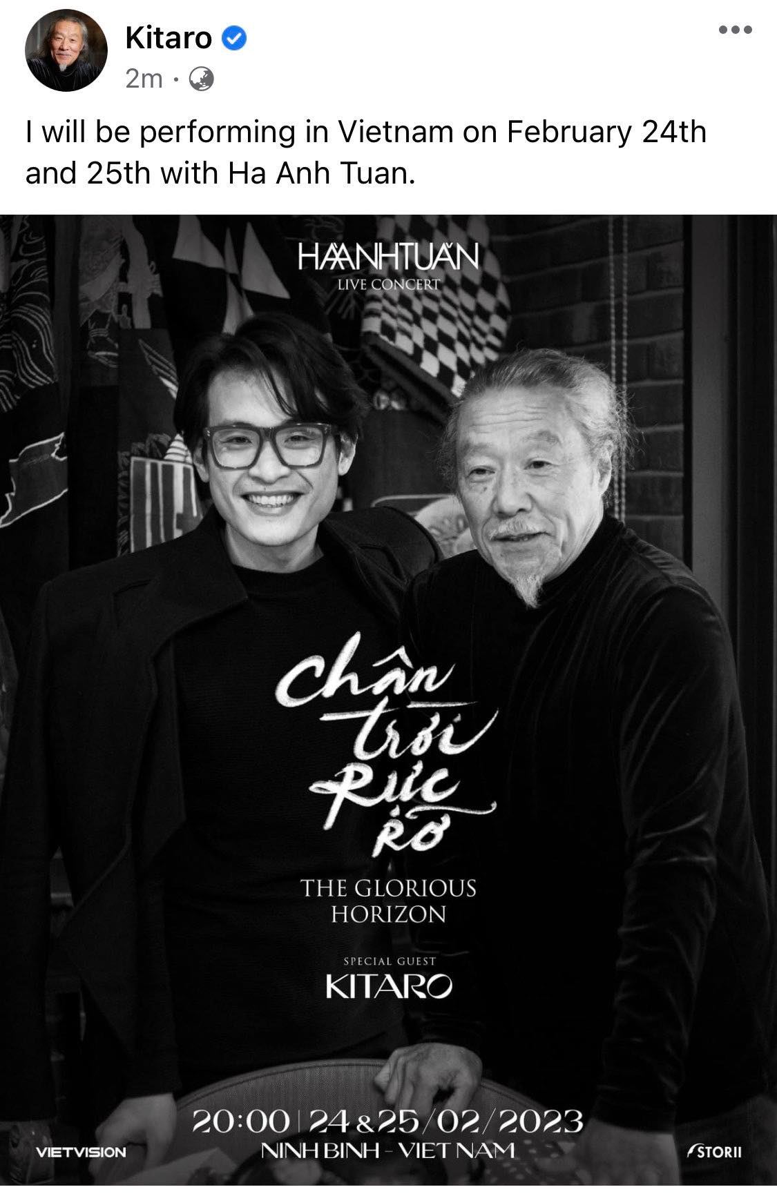 Huyền thoại &acirc;m nhạc Kitaro sẽ biểu diễn c&ugrave;ng H&agrave; Anh Tuấn - Ảnh 1.