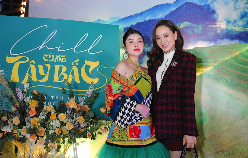Lệ Quy&ecirc;n gợi cảm ch&uacute;c mừng Sao mai Thu Hằng Chill c&ugrave;ng T&acirc;y Bắc - Ảnh 8.