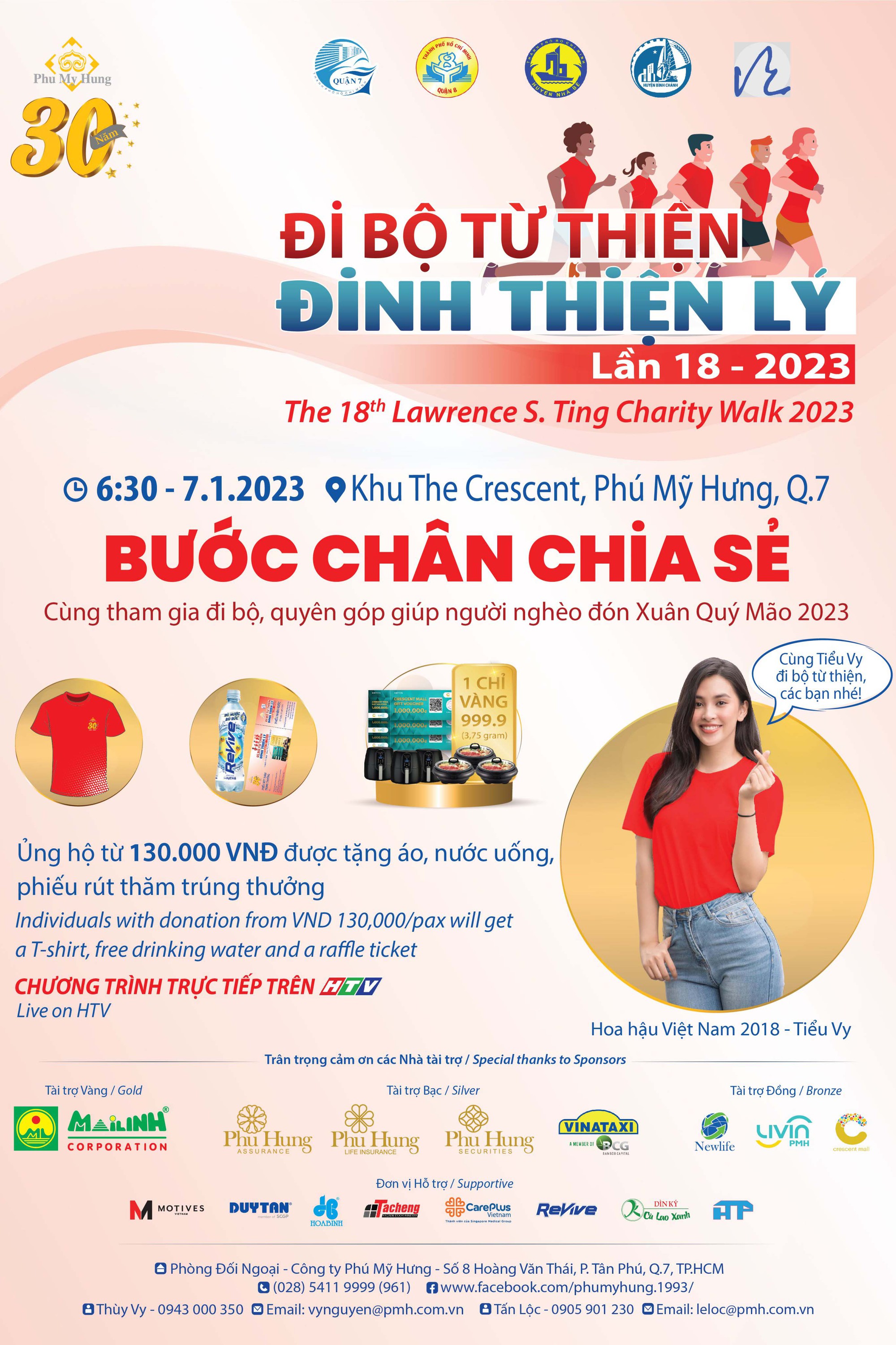 Chương trình Đi bộ từ thiện Đinh Thiện Lý lần thứ 18 - 2023