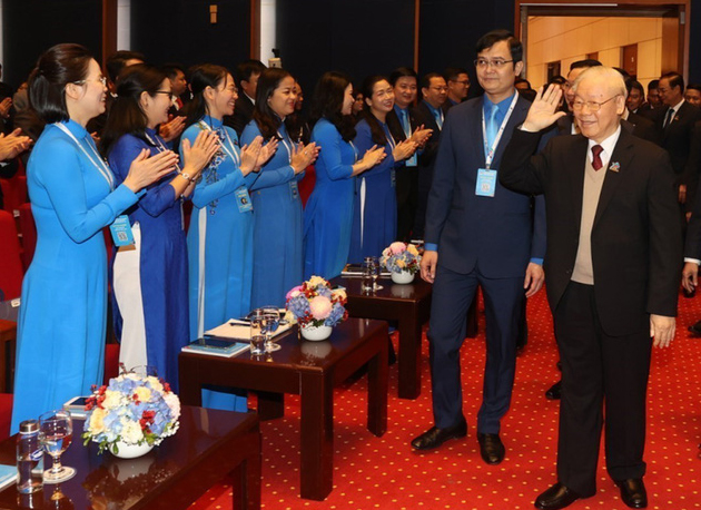 Tổng Bí thư Nguyễn Phú Trọng dự phiên trọng thể Đại hội Đoàn toàn quốc lần thứ XII