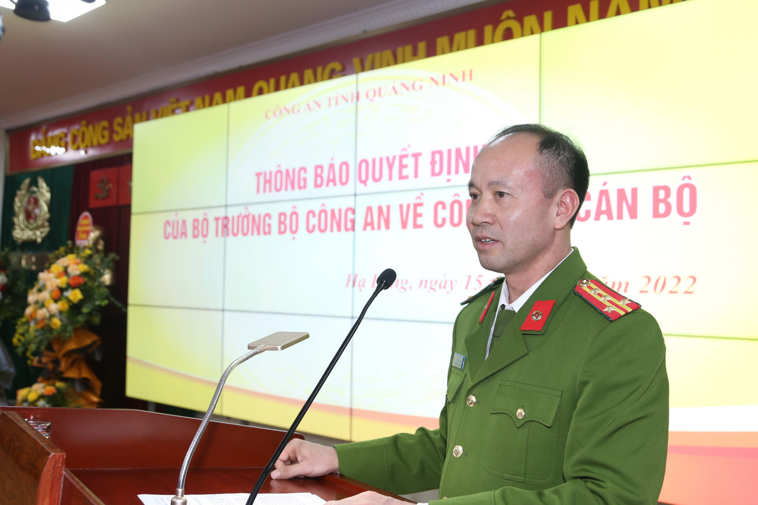 Ph&oacute; Gi&aacute;m đốc C&ocirc;ng an Quảng Ninh l&agrave;m Cục ph&oacute; Cục Cảnh s&aacute;t điều tra tội phạm về tham nhũng, kinh tế, bu&ocirc;n lậu - Ảnh 1.