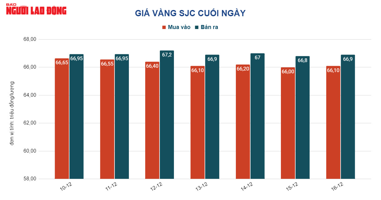Giá vàng hôm nay 17-12: Vàng SJC tăng, trang sức giảm - Ảnh 2.