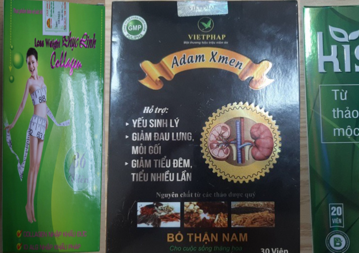 Hàng loạt sản phẩm hỗ trợ giảm cân, yếu sinh lý chứa chất cấm