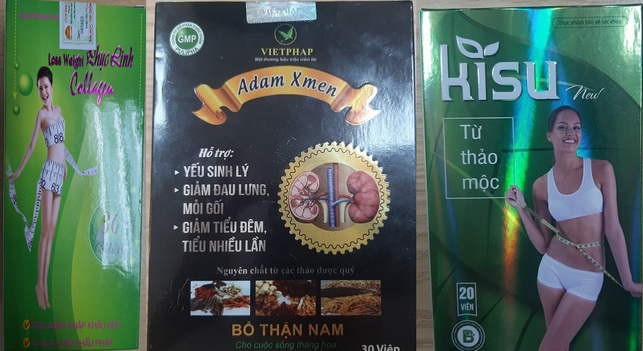 Hàng loạt sản phẩm hỗ trợ giảm cân, yếu sinh lý chứa chất cấm - Ảnh 1.