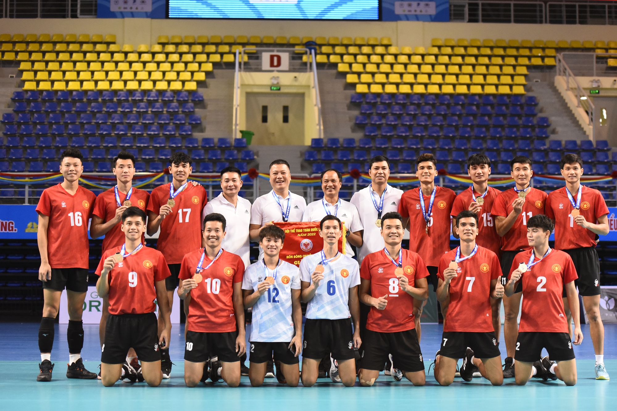 Qu&acirc;n Đội độc diễn m&ocirc;n b&oacute;ng chuyền Đại hội Thể thao to&agrave;n quốc 2022 - Ảnh 5.