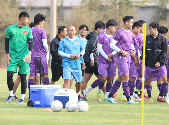 HLV Park Hang-seo cho học trò xem chung kết World Cup 2022