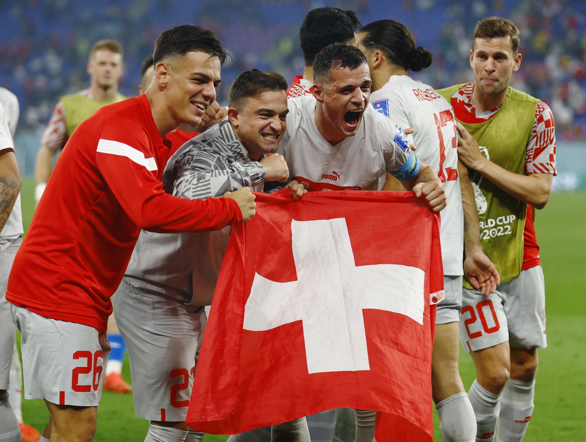 Vượt qua Serbia, Thụy Sĩ giành suất vào vòng 1/8 World Cup 2022