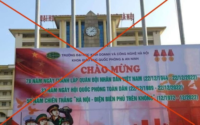 TÔI LÊN TIẾNG: Trường ĐH in pano có hình cờ Trung Quốc - vượt quyền và trộm cắp - Ảnh 1.
