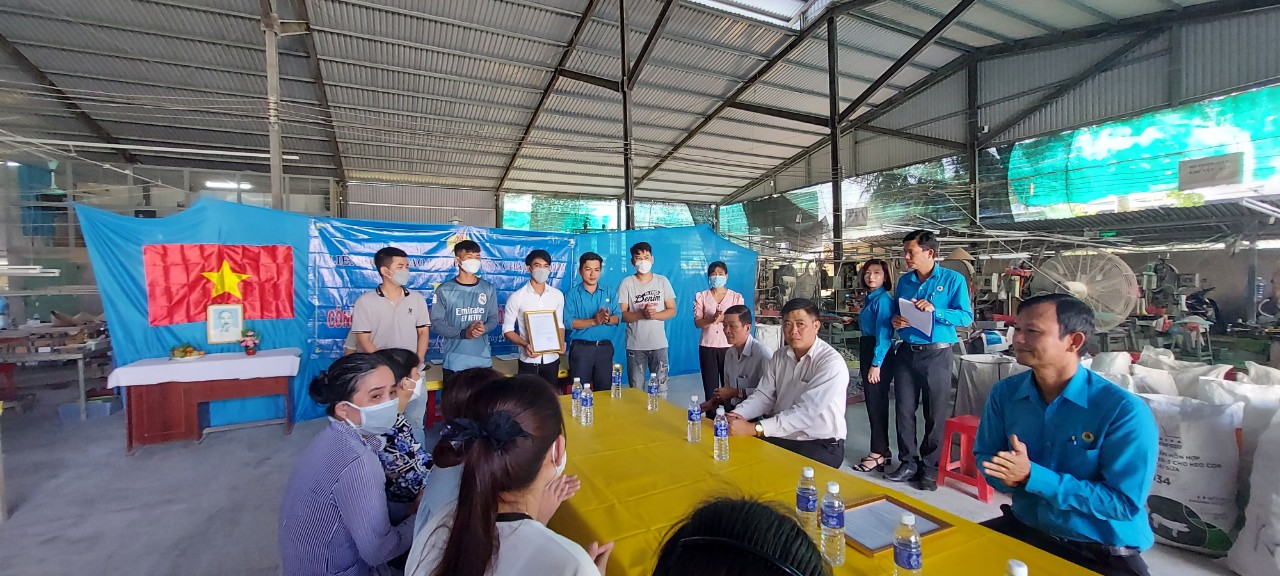 Tiền Giang: Th&agrave;nh lập C&ocirc;ng đo&agrave;n cơ sở C&ocirc;ng ty TNHH Antshell ở huyện Ch&acirc;u Th&agrave;nh - Ảnh 1.