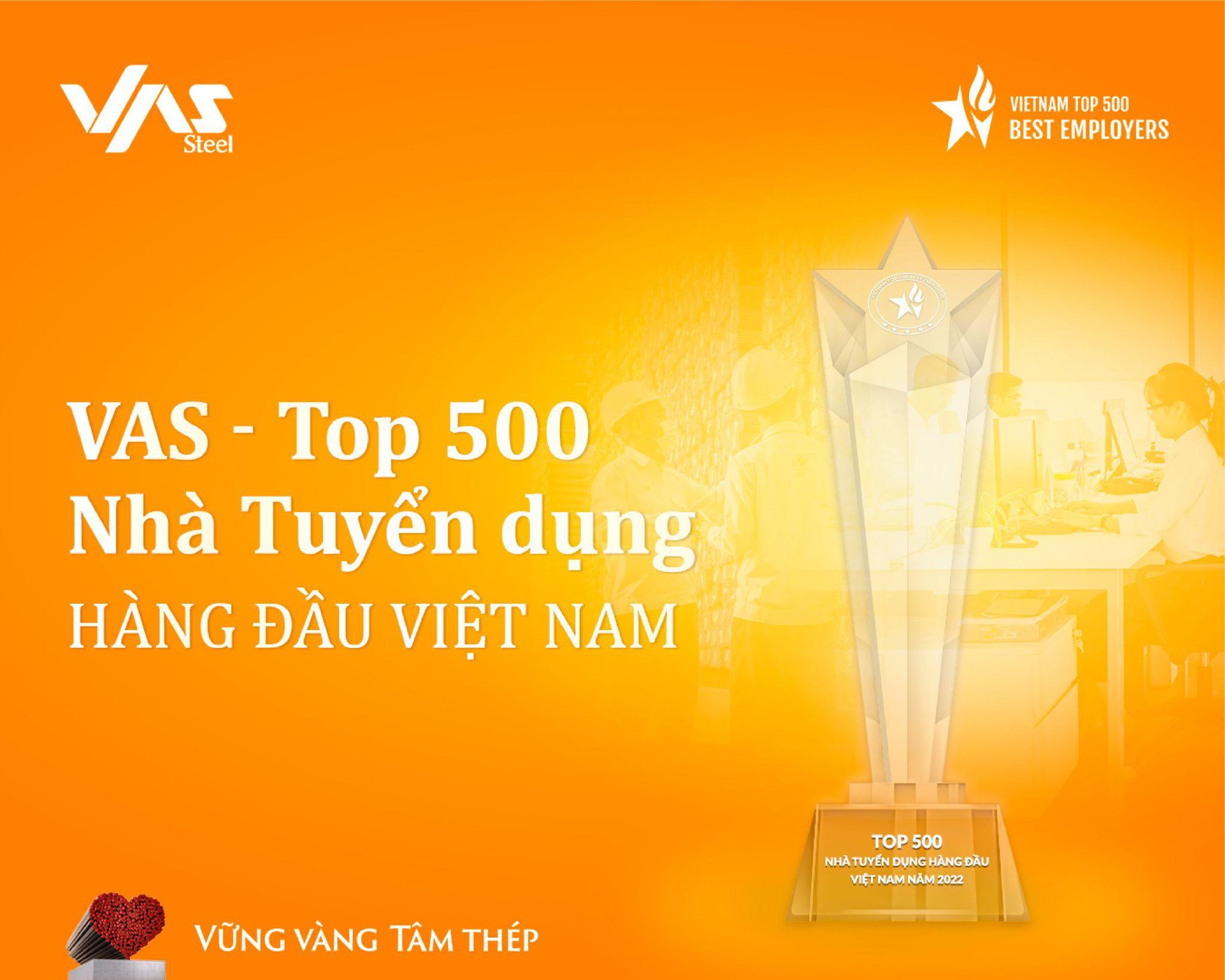 VAS Group được vinh danh trong Top 500 Nh&agrave; Tuyển dụng H&agrave;ng đầu Việt Nam - Ảnh 1.