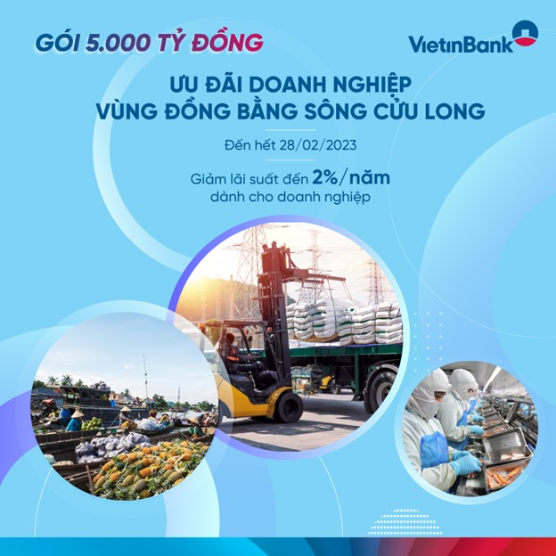 VietinBank giảm thêm 2% lãi suất cho vay doanh nghiệp vùng ĐBSCL - Ảnh 1.