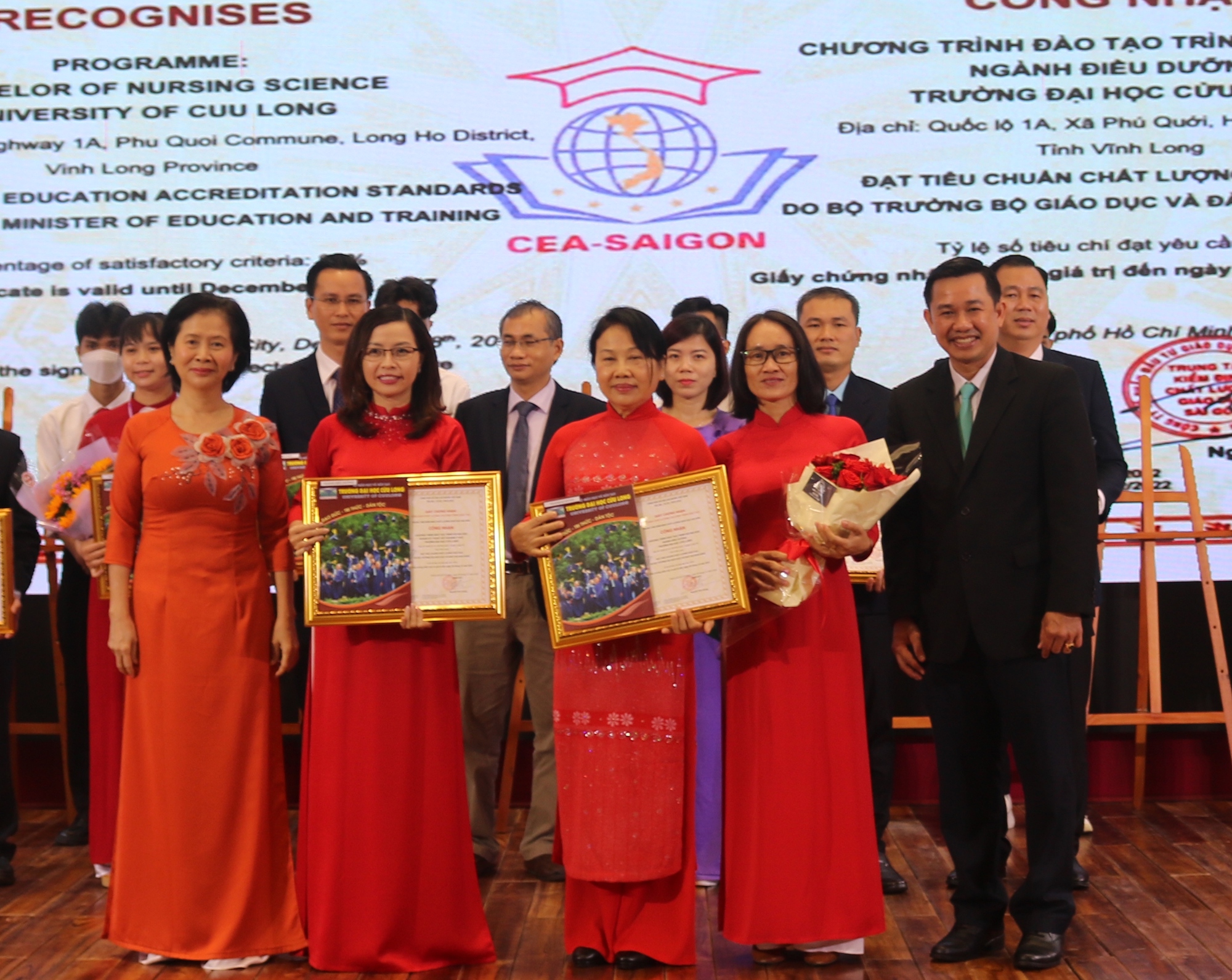 Trường ĐH Cửu Long nhận giấy chứng nhận kiểm định chất lượng 7 chương tr&igrave;nh đ&agrave;o tạo - Ảnh 2.