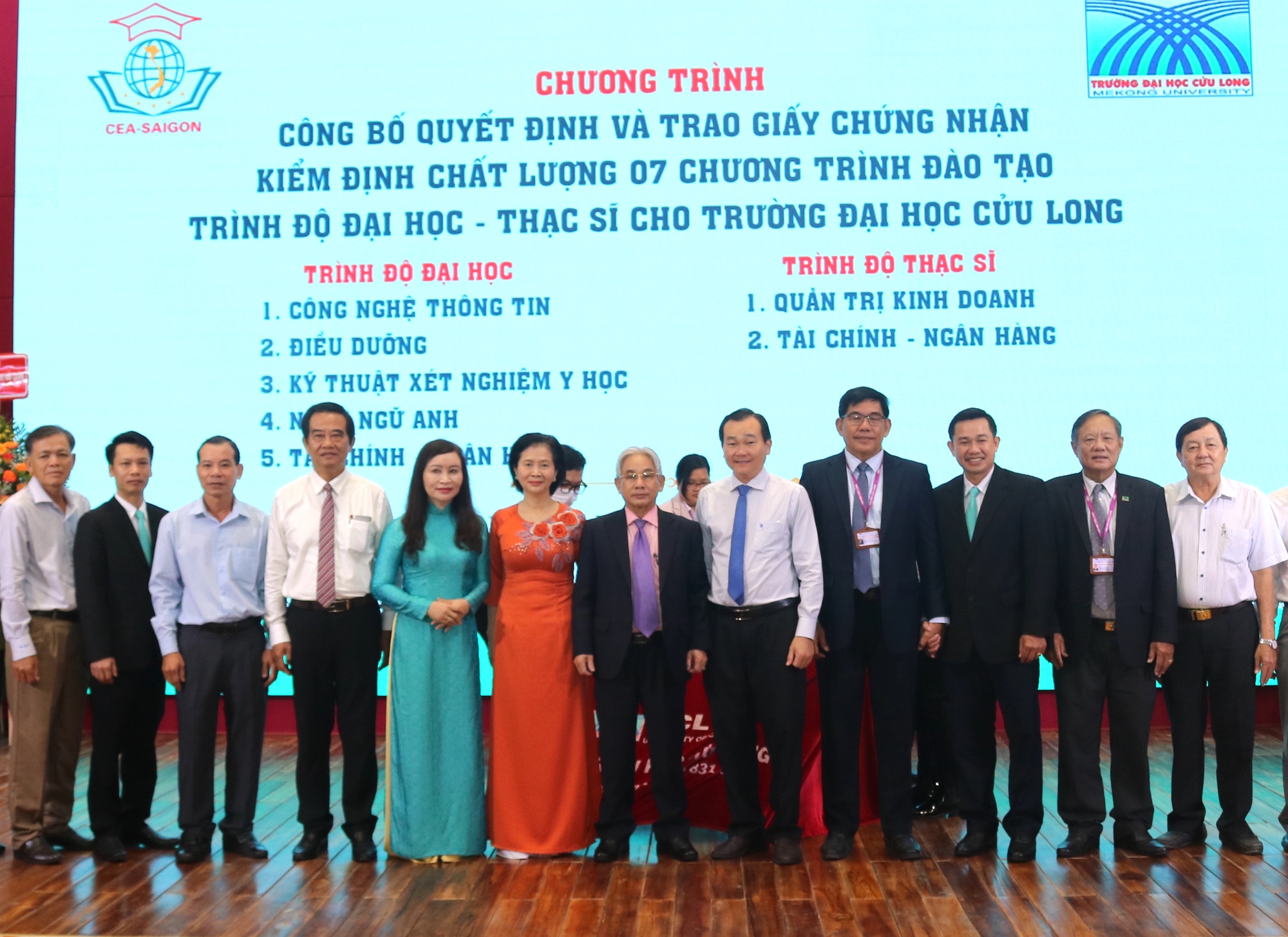 Trường ĐH Cửu Long nhận giấy chứng nhận kiểm định chất lượng 7 chương tr&igrave;nh đ&agrave;o tạo - Ảnh 7.