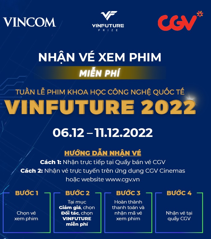 25.000 vé xem phim CGV miễn phí trong Tuần lễ phim Khoa học Công nghệ quốc tế VinFuture - Ảnh 2.