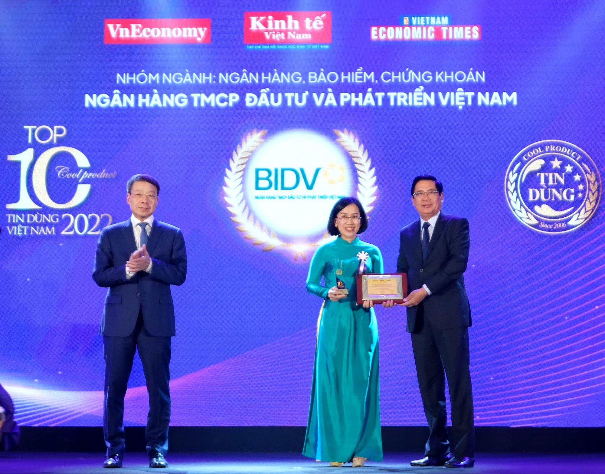 2 sản phẩm của BIDV nhận giải thưởng Tin Dùng Việt Nam 2022
