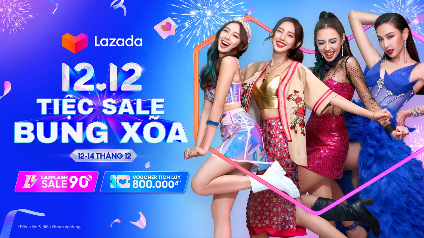 Lazada tung Lễ hội mua sắm 12.12 “Tiệc Sale bung xõa”