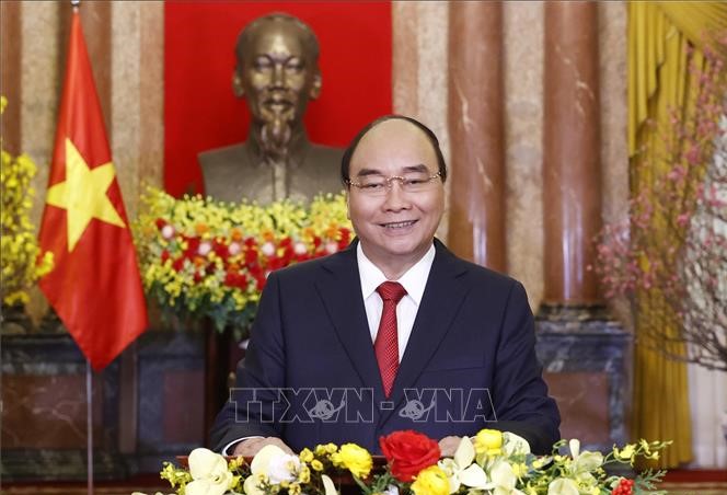 Chủ tịch nước Nguyễn Xuân Phúc chúc Tết Nhâm Dần 2022
