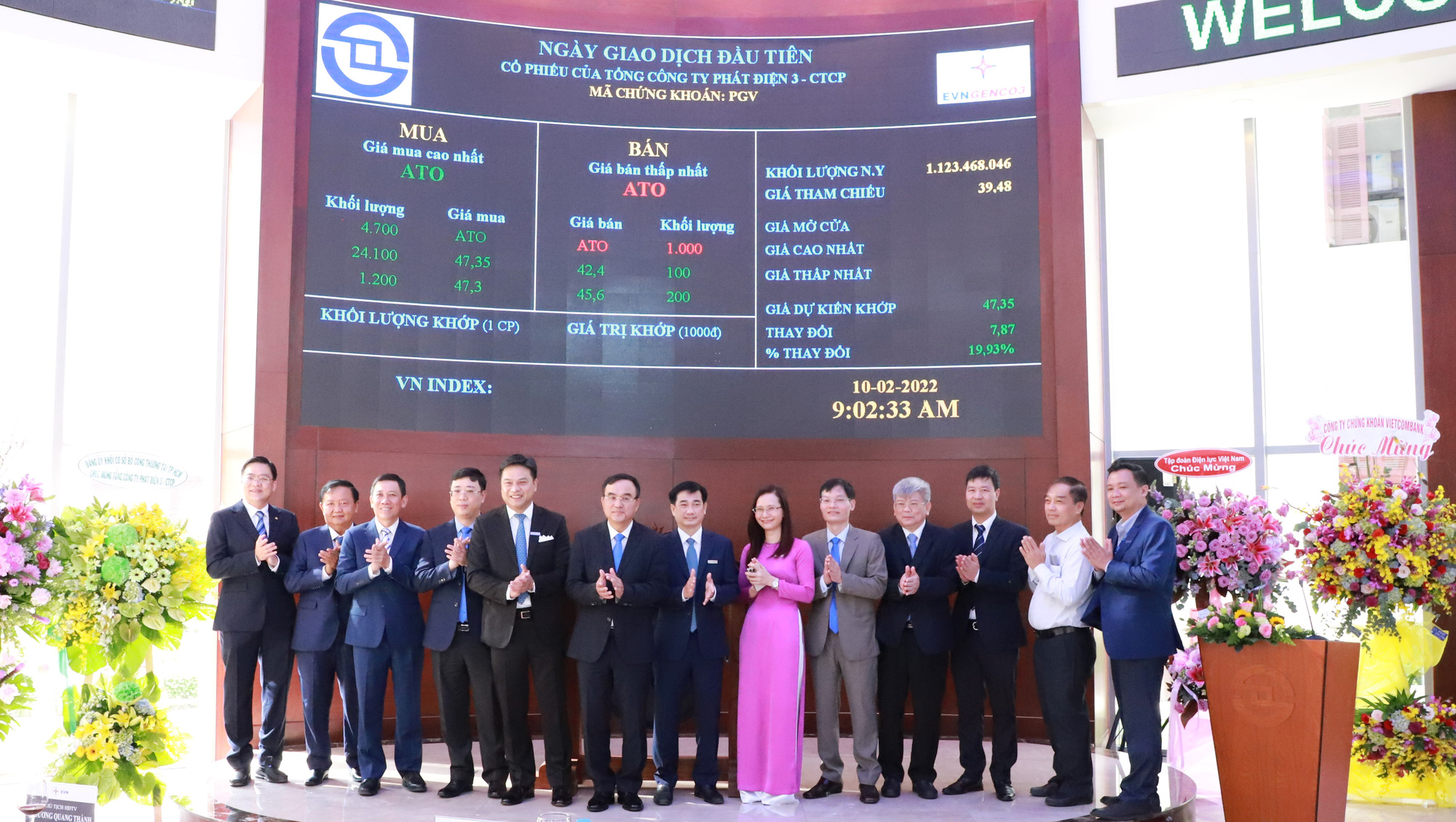 EVNGENCO3 chính thức niêm yết cổ phiếu trên sàn giao dịch chứng khoán TP HCM - Ảnh 1.