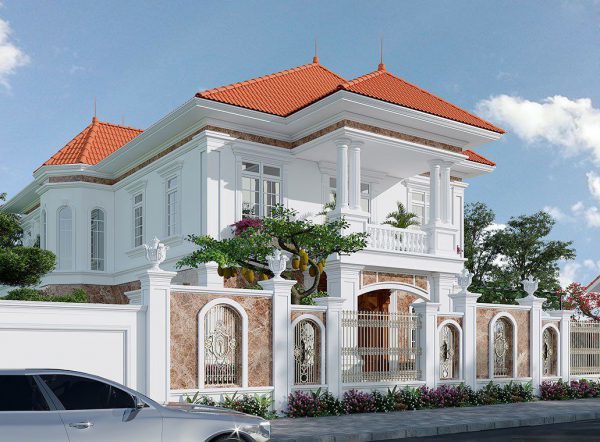 M&ecirc; đắm những mẫu biệt thự t&acirc;n cổ điển 2 tầng đẹp vượt thời gian - Ảnh 2.