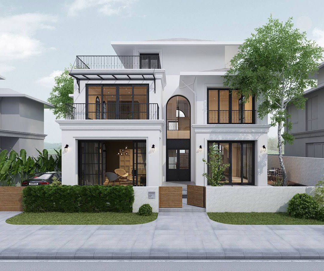 M&ecirc; đắm những mẫu biệt thự t&acirc;n cổ điển 2 tầng đẹp vượt thời gian - Ảnh 5.