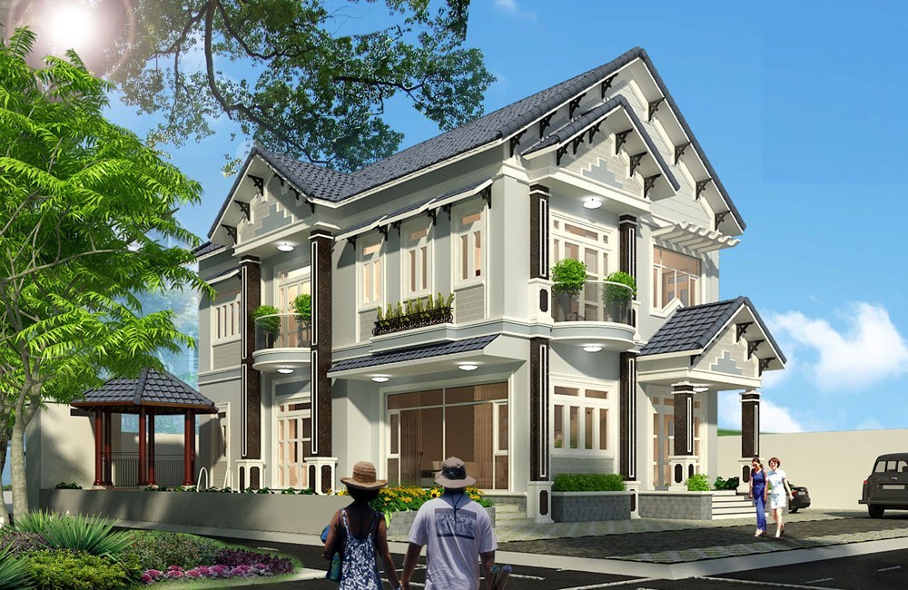 M&ecirc; đắm những mẫu biệt thự t&acirc;n cổ điển 2 tầng đẹp vượt thời gian - Ảnh 6.