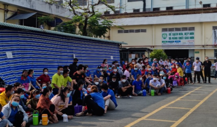 Lương thấp, 500 công nhân Công ty TNHH DaeYun Việt Nam ngừng việc