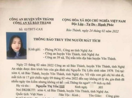 Nữ sinh lớp 11 &ldquo;mất t&iacute;ch&rdquo; b&iacute; ẩn sau khi rời nh&agrave; - Ảnh 1.