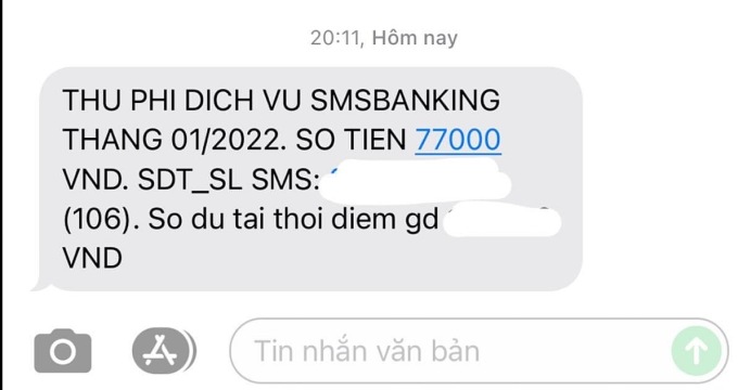 Ngân hàng đua tăng phí SMS Banking - Ảnh 1. Ngân hàng đua tăng phí SMS Banking - Ảnh 1.
