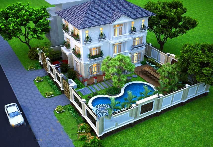 Biệt thự hiện đại có bể bơi giúp gia chủ giảm nhiệt vào mùa nóng - Ảnh 6.
