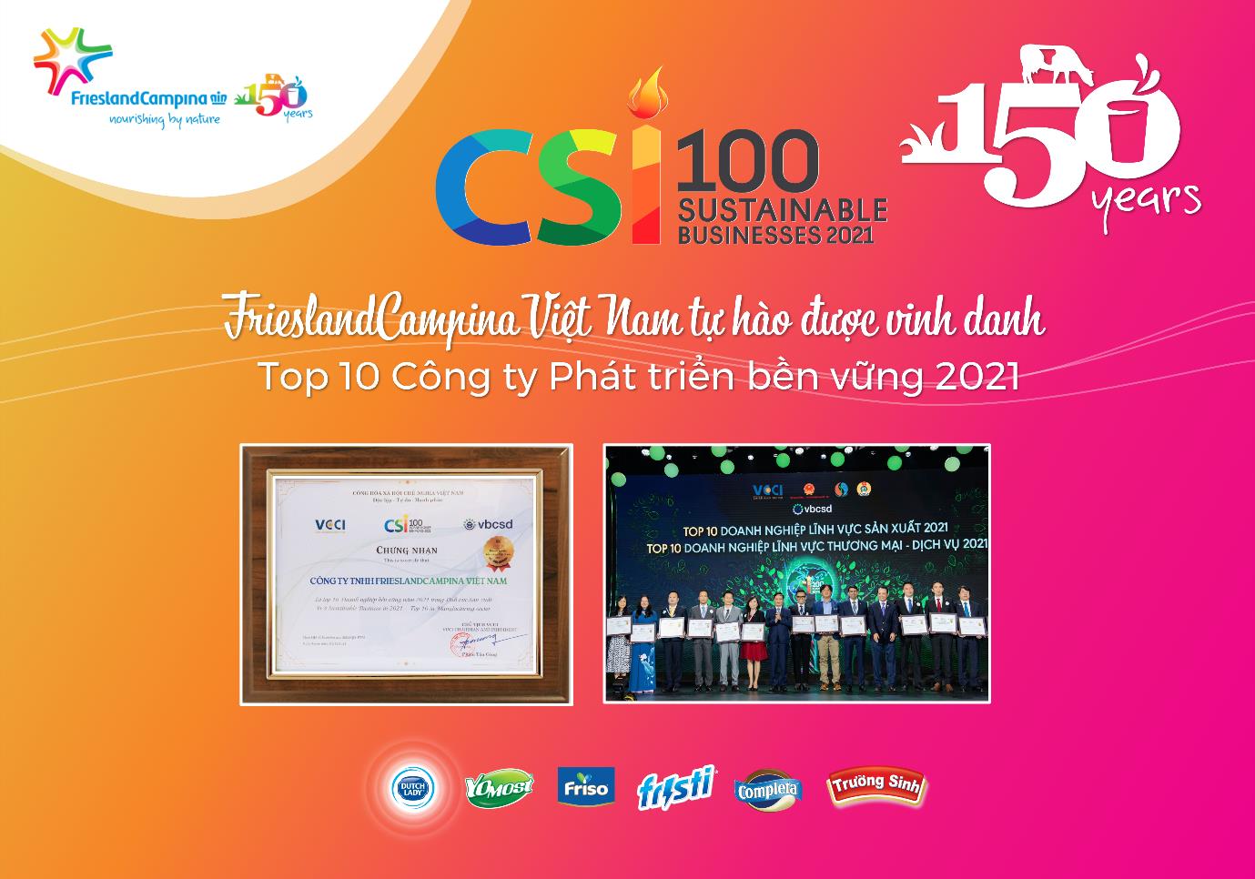 Phát triển bền vững dẫn đến thành công của FrieslandCampina Việt Nam - Ảnh 1.