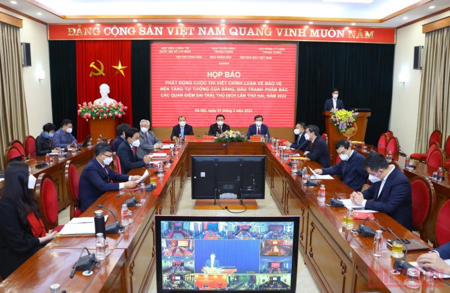 Ph&aacute;t động cuộc thi viết ch&iacute;nh luận về bảo vệ nền tảng tư tưởng của Đảng - Ảnh 2.