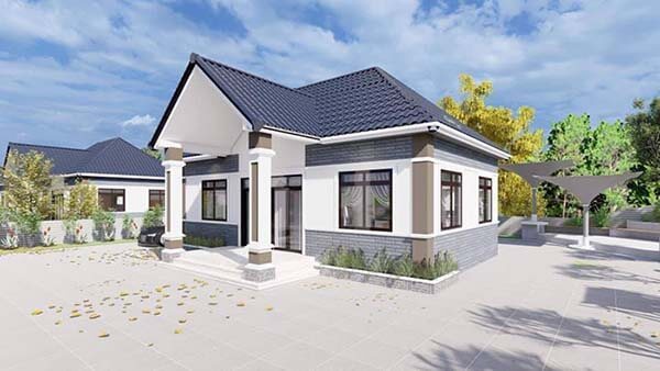 Nhà cấp 4 mái Thái 3 phòng ngủ đẹp như mơ, ai cũng ước ao - Ảnh 2. Nhà cấp 4 mái Thái 3 phòng ngủ đẹp như mơ, ai cũng ước ao - Ảnh 2.