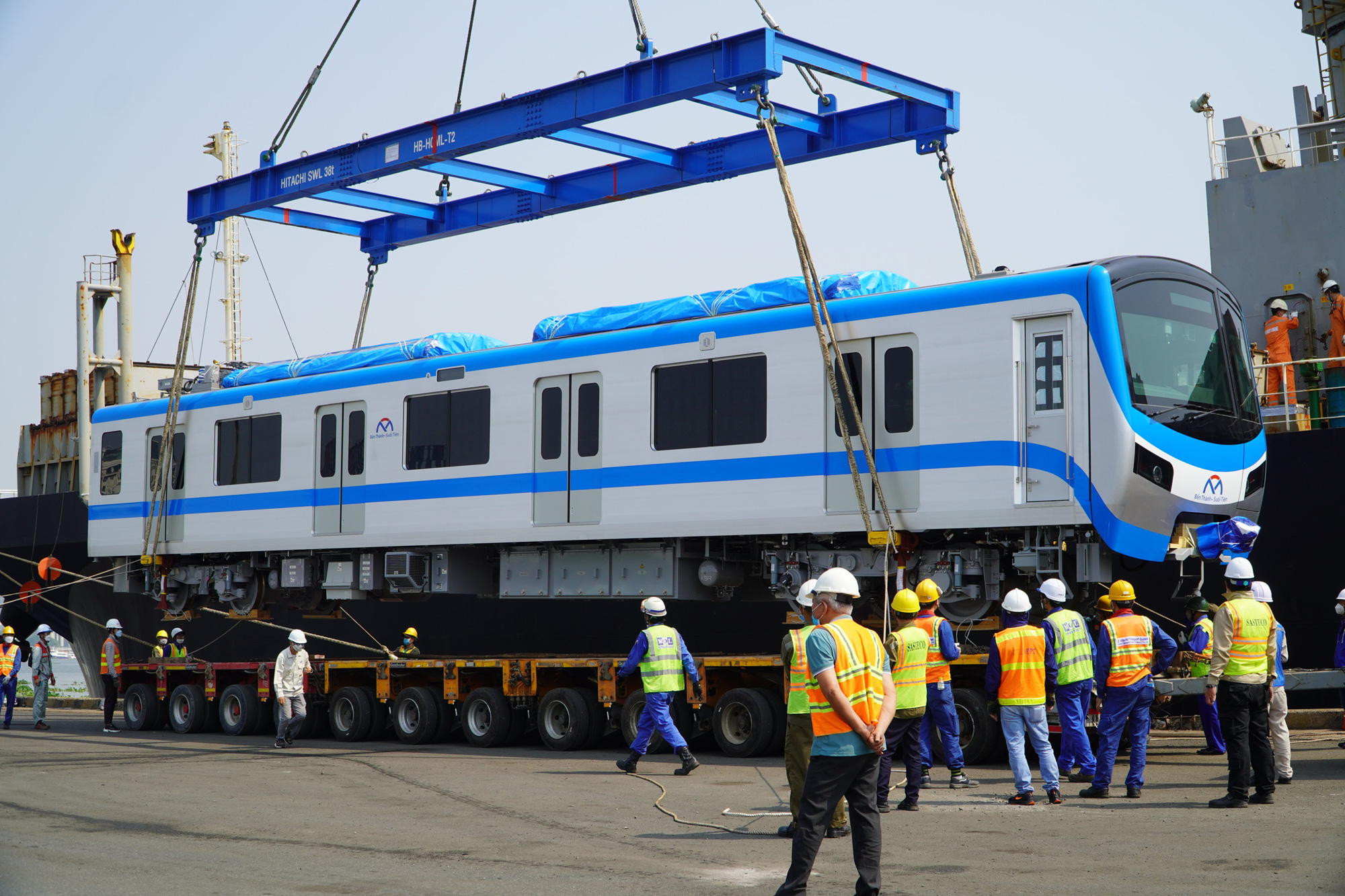 Cận cảnh 2 đoàn tàu metro số 1 tới cảng Khánh Hội, TP HCM - Ảnh 5.