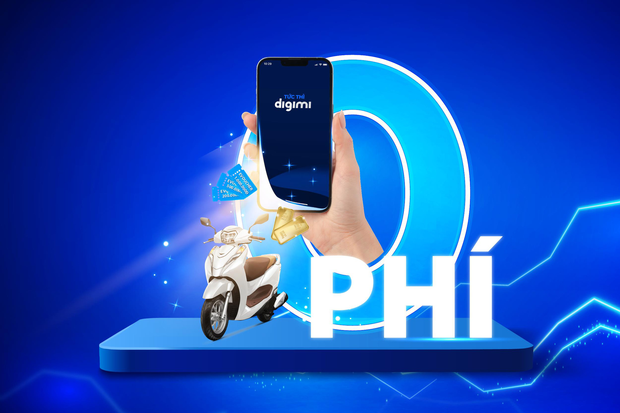 Mở tài khoản Bản Việt 0 phí, rinh ngay xe Honda Lead và vàng SJC 9999