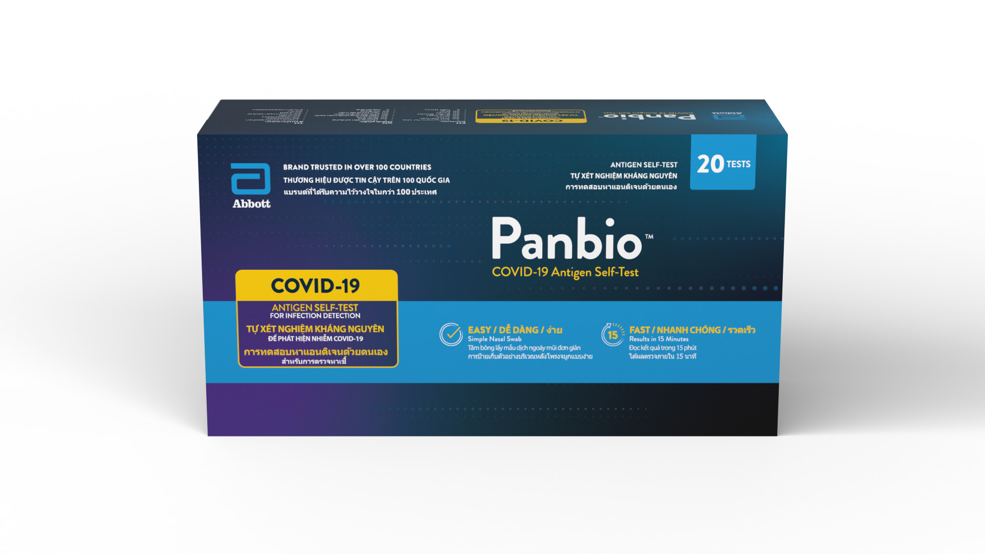 Bộ Y tế đã phê duyệt bộ tự xét nghiệm nhanh kháng nguyên COVID-19 Panbio ™ của Abbott